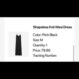 Express black shapeless knit maxi dress